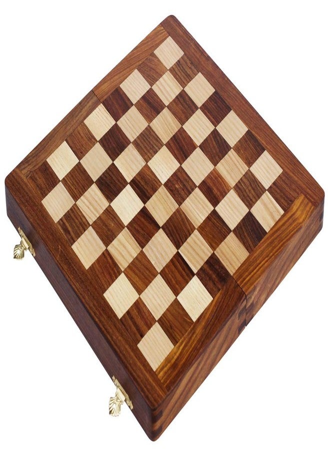 Medieval Replicas Magnetic Travel Chess Board Set - Classic Wood Staunton 7 X 7 Inch Pocket Chess Set with Folding Game Board Handmade in Fine Rosewood - Image 4